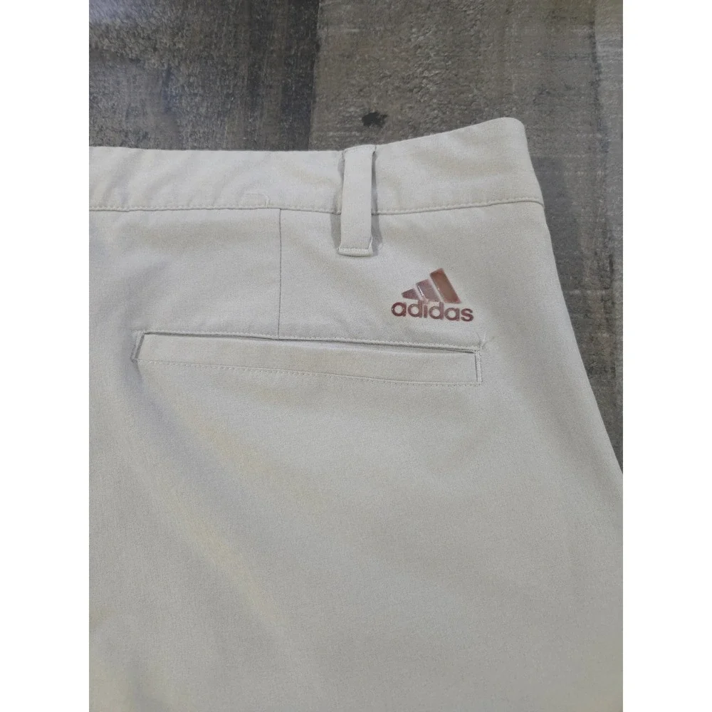 Adidas Ultimate365 Golf Pants Mens 34x32 Stone Beige Performance Stretch